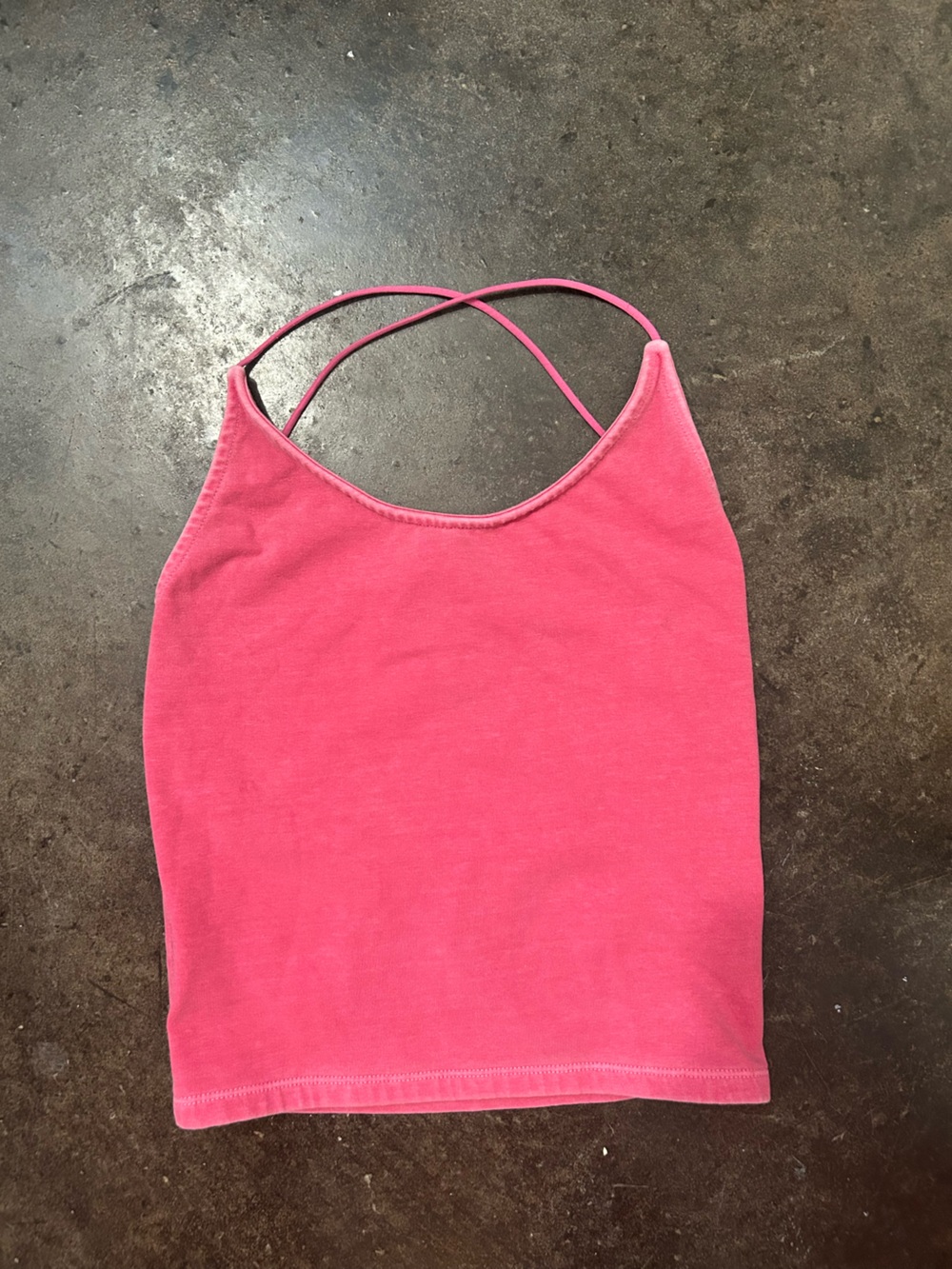 American Eagle Outfitters Hot Pink Cami with Crossback Straps